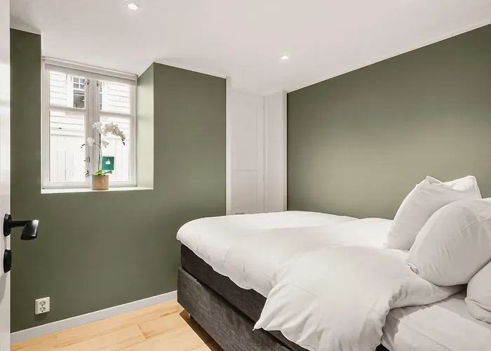 דירה Bryggen Hideaway I Lux Feeling & Private Patio ברגן